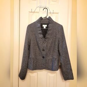Short gray LOFT blazer jacket